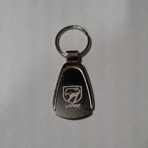 Dodge VIPER Black Drop Key Ring